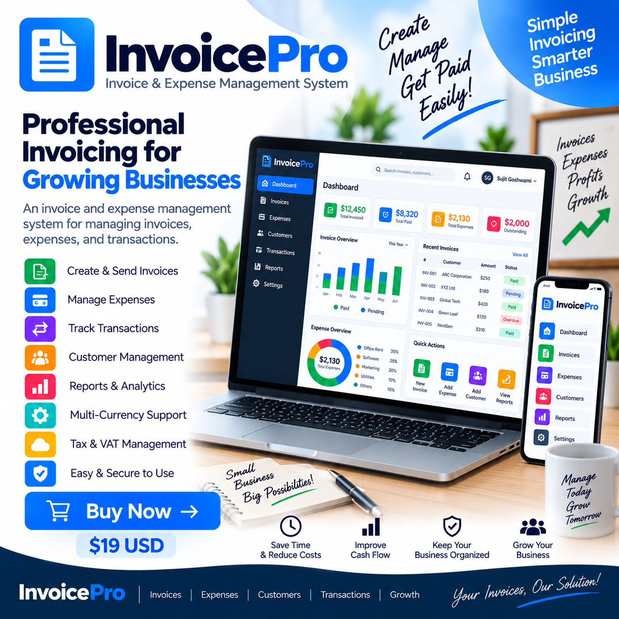 InvoicePro Invoice Expense Manager