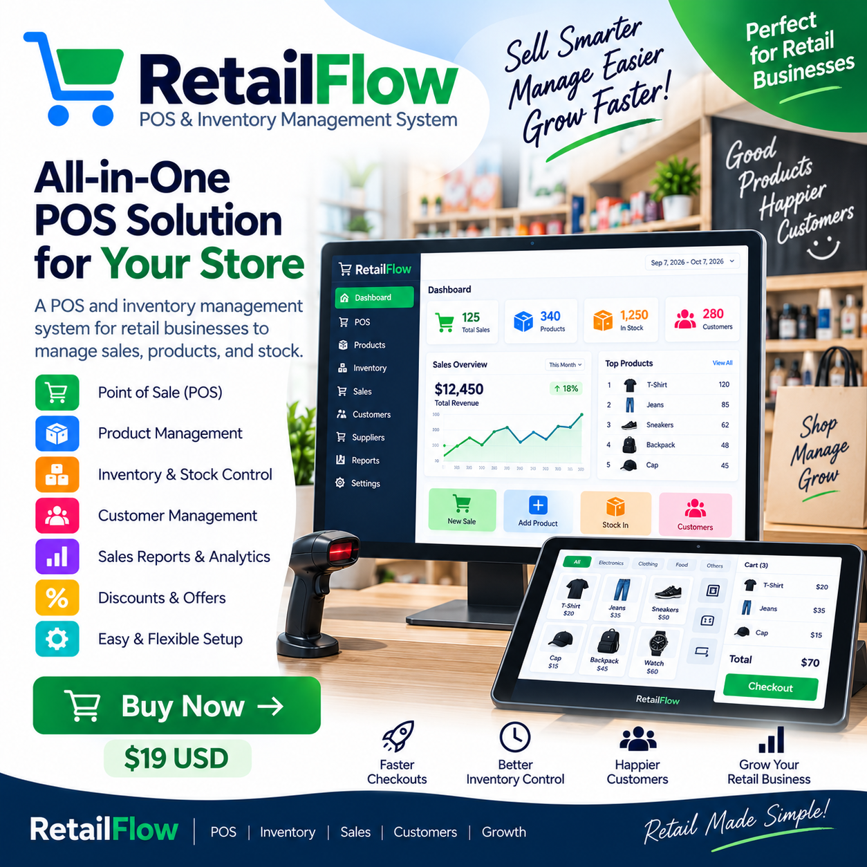 RetailFlow POS and Inventory