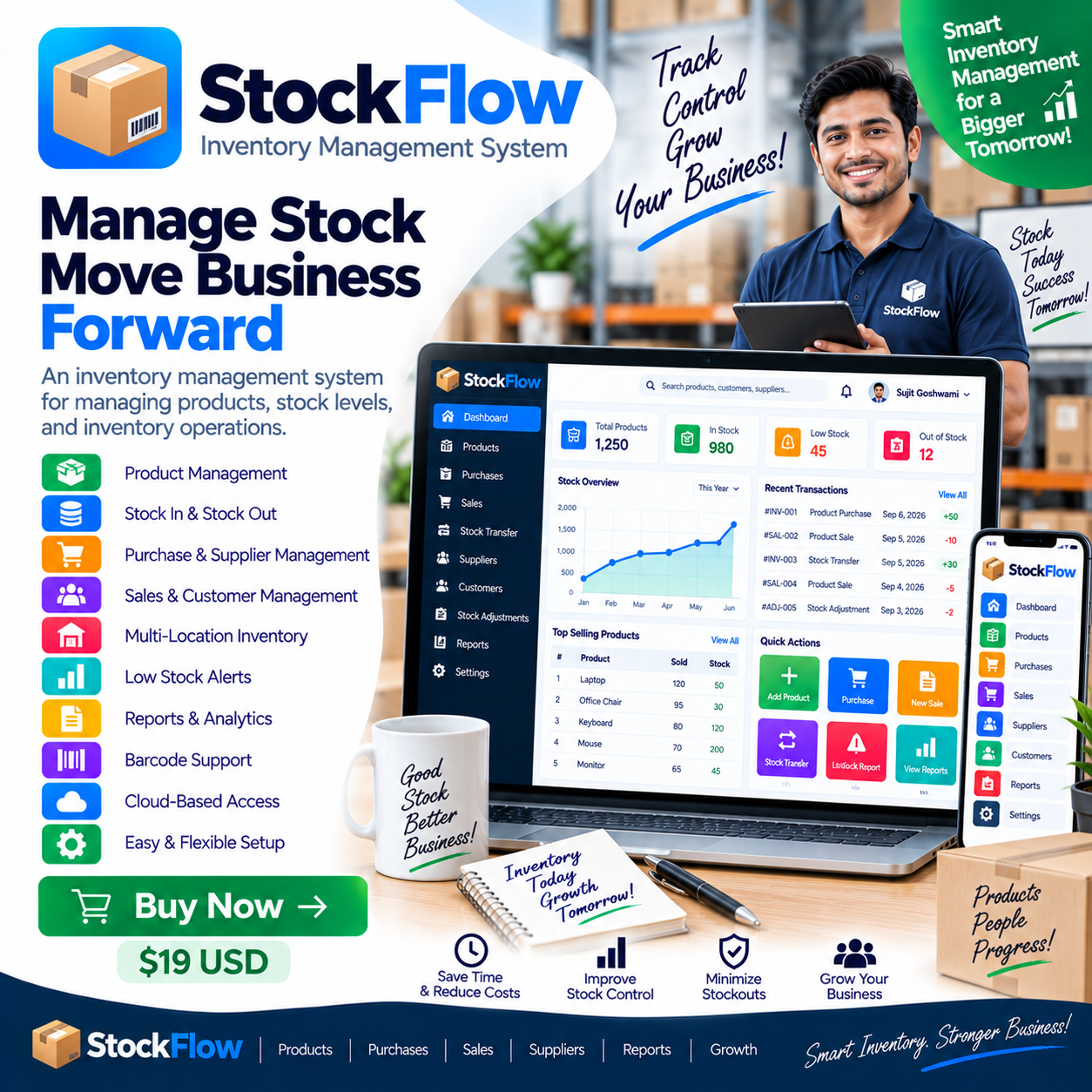 StockFlow Inventory Management System